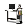 Furinno Compact Computer Desk w/ Shelves &amp;amp; Round Side (Espresso/Black)  $18.99 + Free Shipping w/ Prime