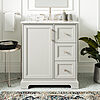 30&amp;quot; allen + roth Pittman Muse Gray Undermount Single Sink Bathroom Vanity w/ White Calacatta Veined Engineered Stone Top $367.60 + Free Shipping