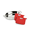 15&amp;quot; All-Clad Stainless Steel Oval Baker &amp;amp; 2 Pot Holders Set $39 + Free Shipping