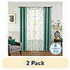 Mainstays 84" Metallic Blackout Curtains & Sheers Set (2-Pa…