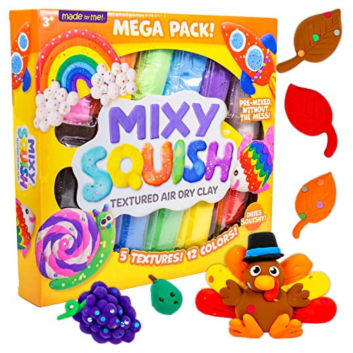 Made By Me Mixy Squish Rainbow Mega Pack Air Dry Clay (12 colors) $11 + Free Shipping w/ Prime ...