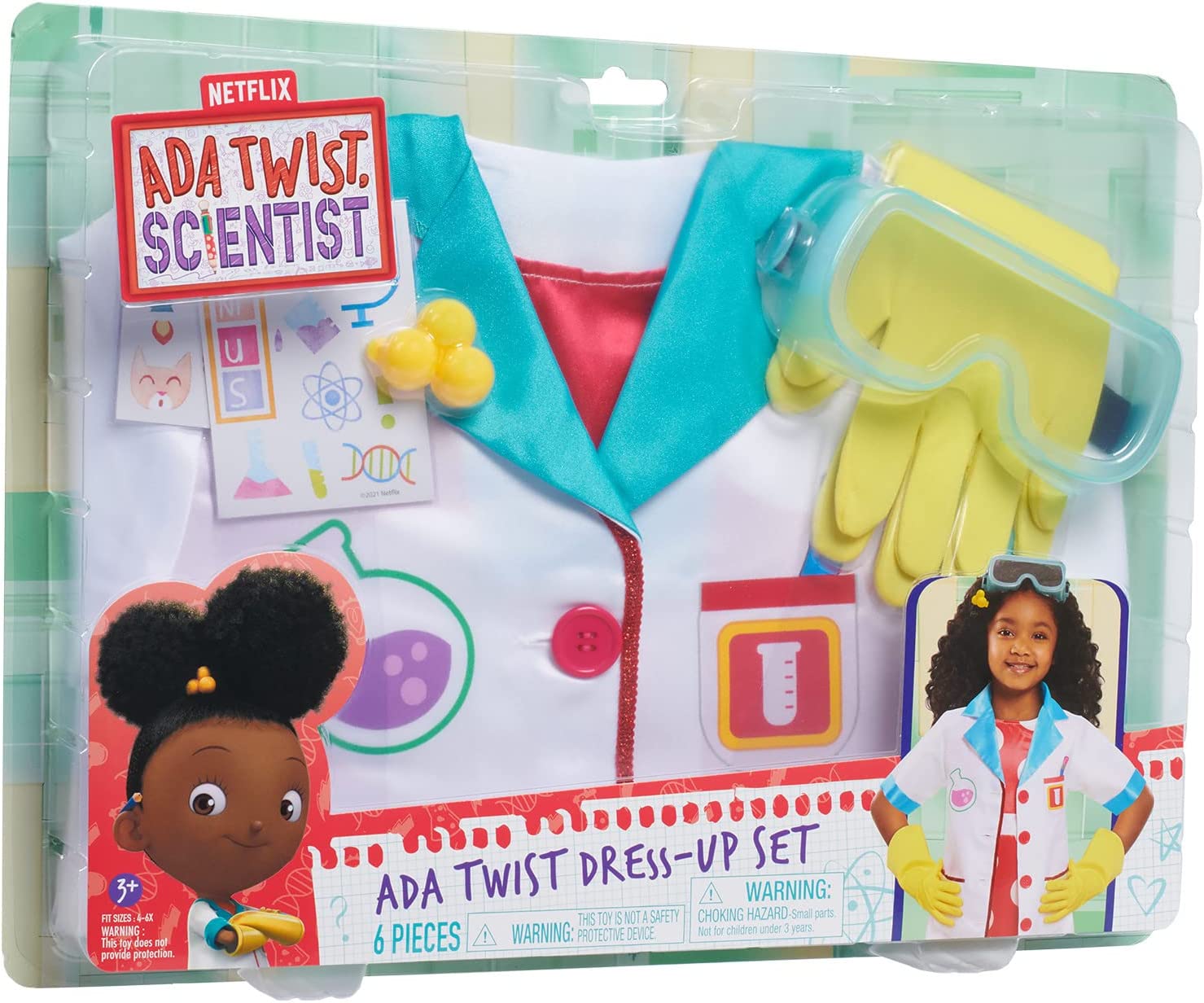 6-Pc Just Play Ada Twist Kids' Scientist Dress-Up Set w/ Experiment Card $7.97 + Free Shipping w/ Prime or on Orders $25+