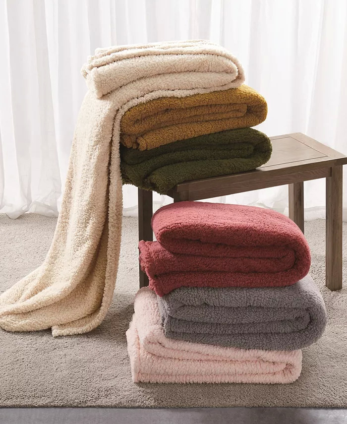 Brooklyn Loom Marshmallow Sherpa Blanket (Twin/Twin XL, Full/Queen, King, various colors) from $26 + Free Shipping
