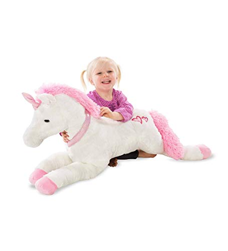 40"L x 20"H HearthSong Dazzle the Plush Unicorn Large Super-Soft Oversized Stuffed Animal $24.98 + Free Shipping w/ Prime or on Orders $25+