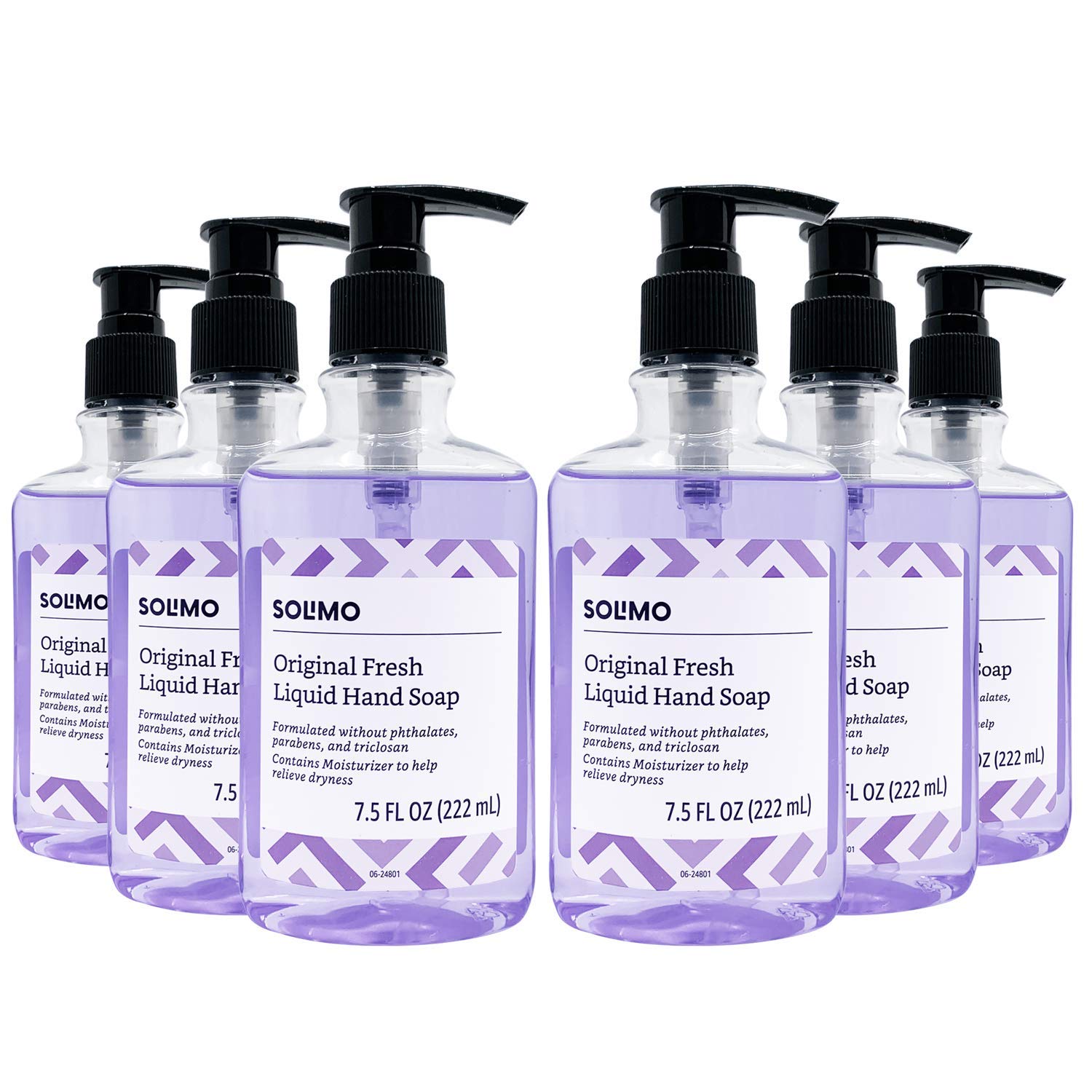 6-Pack 7.5-Oz Amazon Brand Solimo Original Fresh Liquid Hand Soap $5.73 w/ S&S + Free Shipping w/ Prime or on Orders $25+
