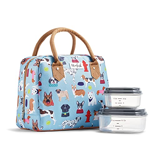 Fit+Fresh Bloomington Adult Insulated Lunch Bag w/ 2 containers (Multicolor) $15 + F/S w/ Prime or on Orders $25+