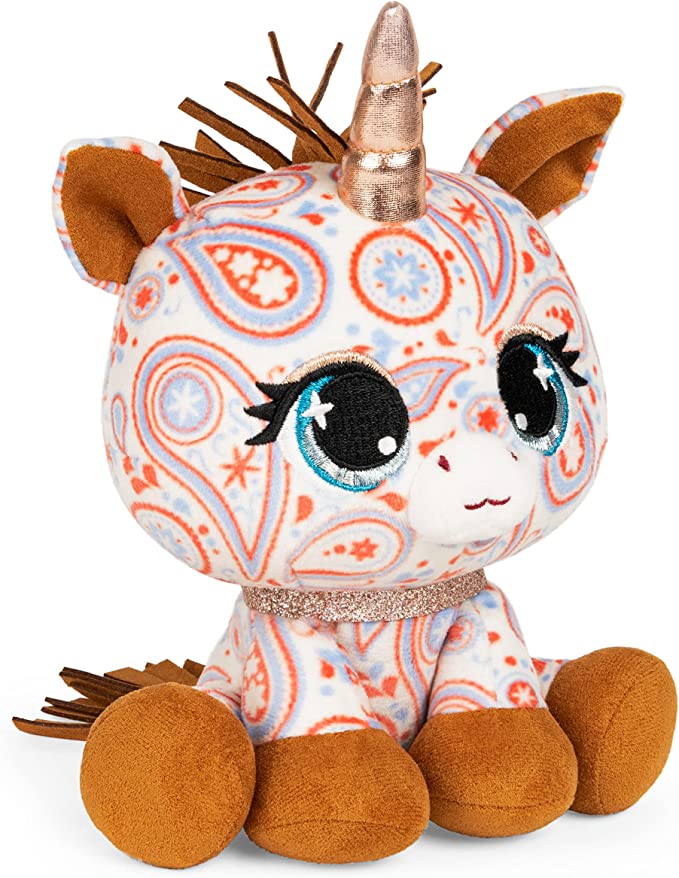 GUND P.Lushes - Lindas mascotas coleccionables de moda de diseñador oficial Bella Boa Dog de felpa suave, piel de serpiente, juguete suave de 6.0 in para niñas y niños a partir