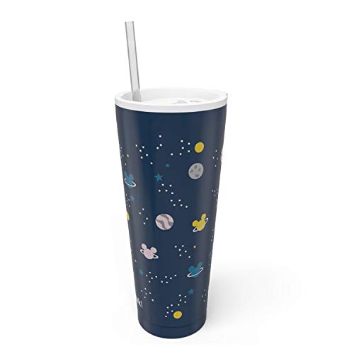 25-Oz Zak Designs Disney Mickey Mouse Vacuum Insulated Stainless Steel Travel Tumbler w/ Splash-Proof Lid & Reusable Plastic Straw (Space) $10 + F/S w/ Prime or on Orders $25+