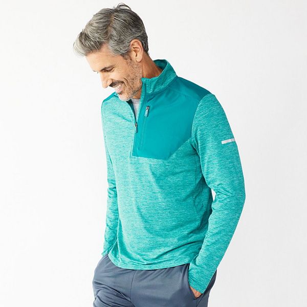 Men's Tek Gear Mixed Media Pullover (Moroccan Teal) $8.75 + Free Shipping on Orders $49+