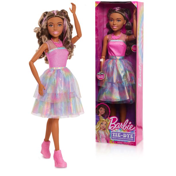 28" Barbie Tie Dye Style Best Fashion Friend (Brown Hair) $12.96, 28" Barbie Tie Dye Style Best