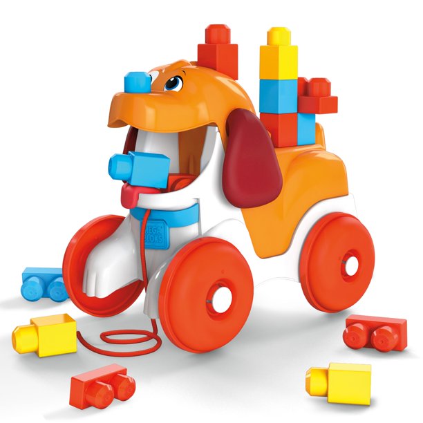 16-Piece Mega Bloks First Builders Pull-Along Puppy w/ Big Building Blocks $16.25 + Free Shipping w/ Walmart+ or on Orders $35+