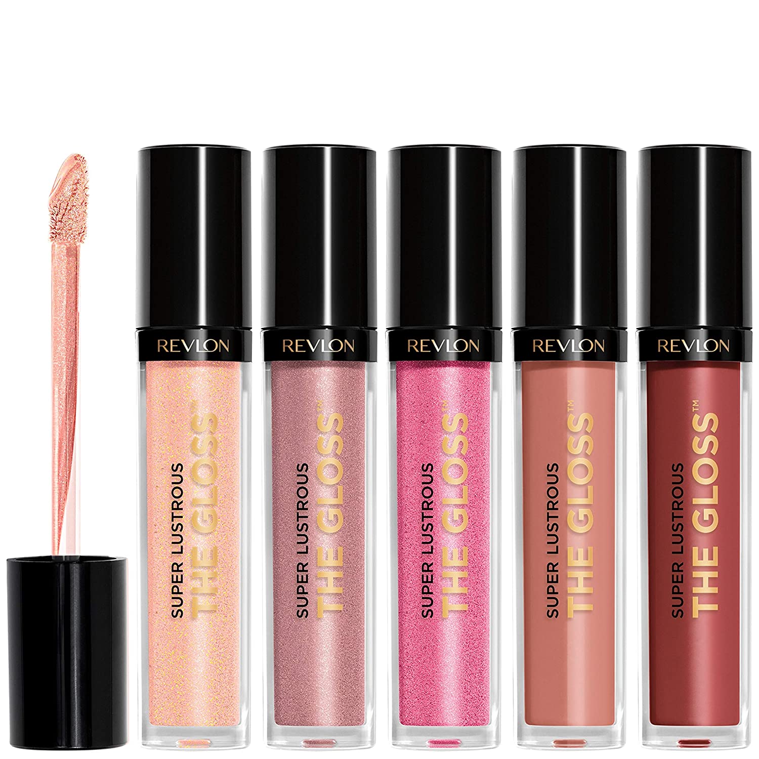 5-Piece Revlon Super Lustrous Lip Gloss Gift Set (Cream & Pearl Finish) $9.10 ($1.82 each) w/ S&S + Free Shipping w/ Prime or Orders $25