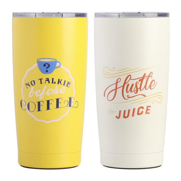 2-Pack 20-Oz Wanda June Home Roadside Ready Vacuum  Insulated Stainless Steel Traveler Tumbler w/ Lid (2 Colors) $15 ($7.50 each) + Free Shipping w/ Walmart+ or on Orders $35+