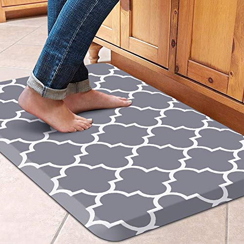 28" WiseLife Cushioned Anti-Fatigue Kitchen Floor Mat (Stylish Grey) $9.99 + Free Shipping w/ Prime or on $25+