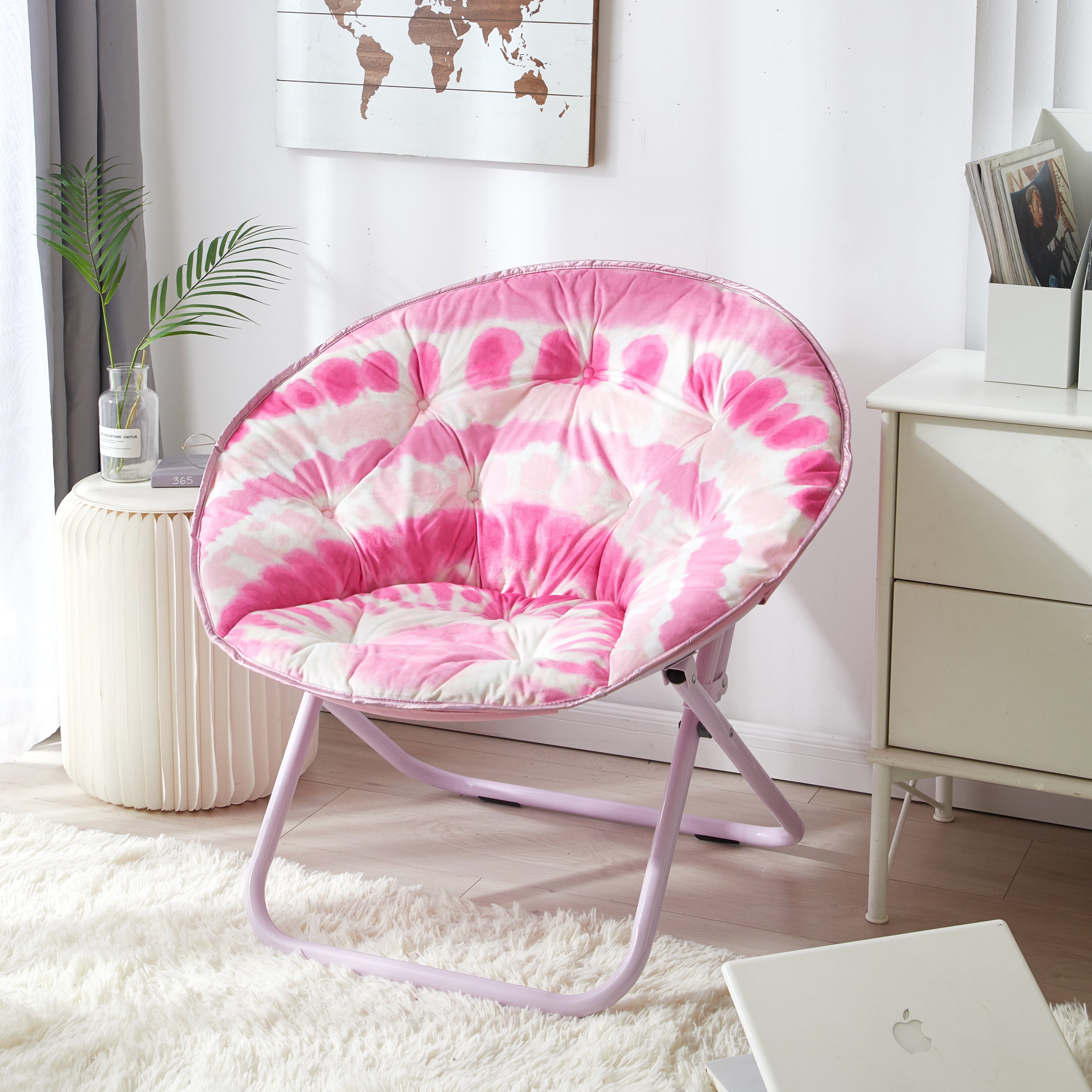 Pink circle store chair