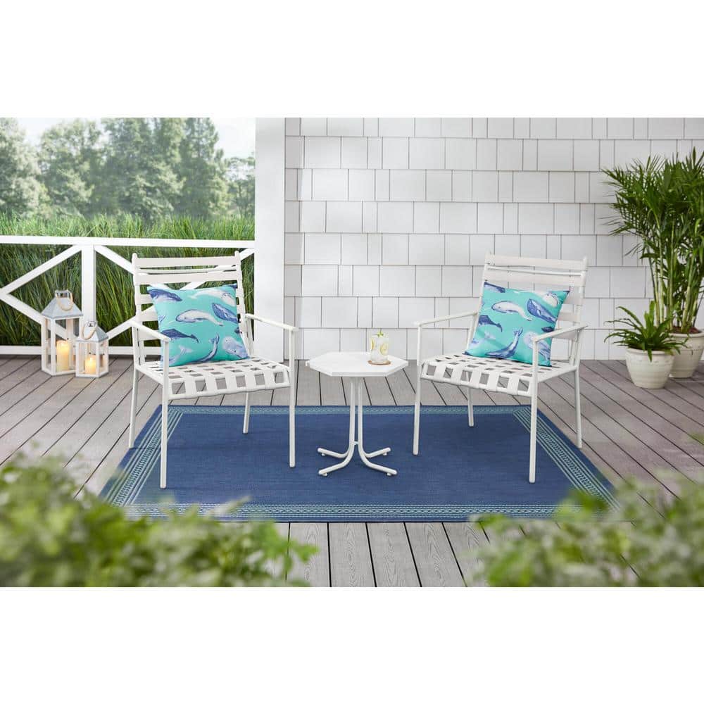 2-Piece StyleWell Mix & Match Grand Marina Metal Outdoor Dining Chair Set $49 + Free Shipping