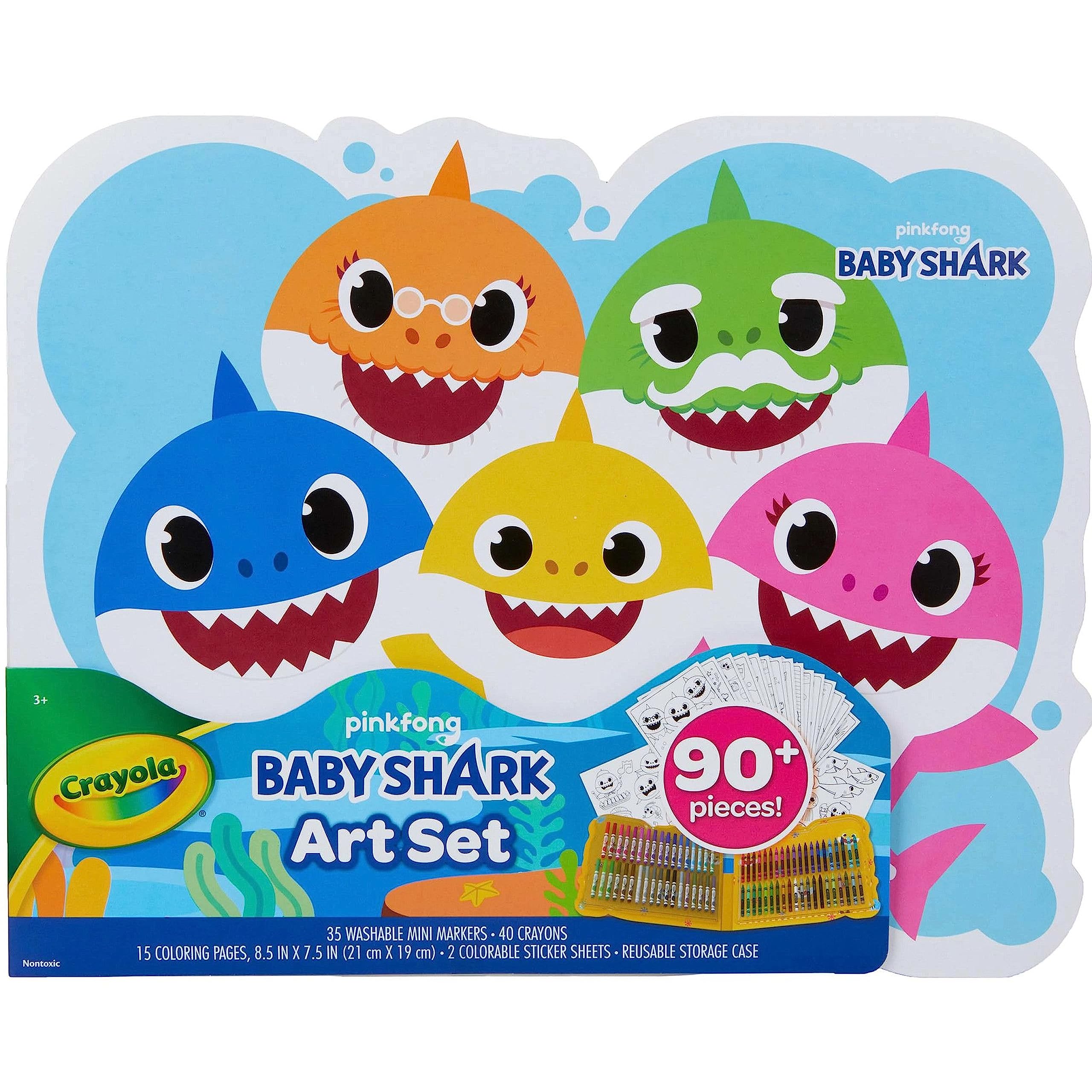 90-Pc Crayola Baby Shark Art Set $8.34 + Free Shipping w/ Prime or on $25+