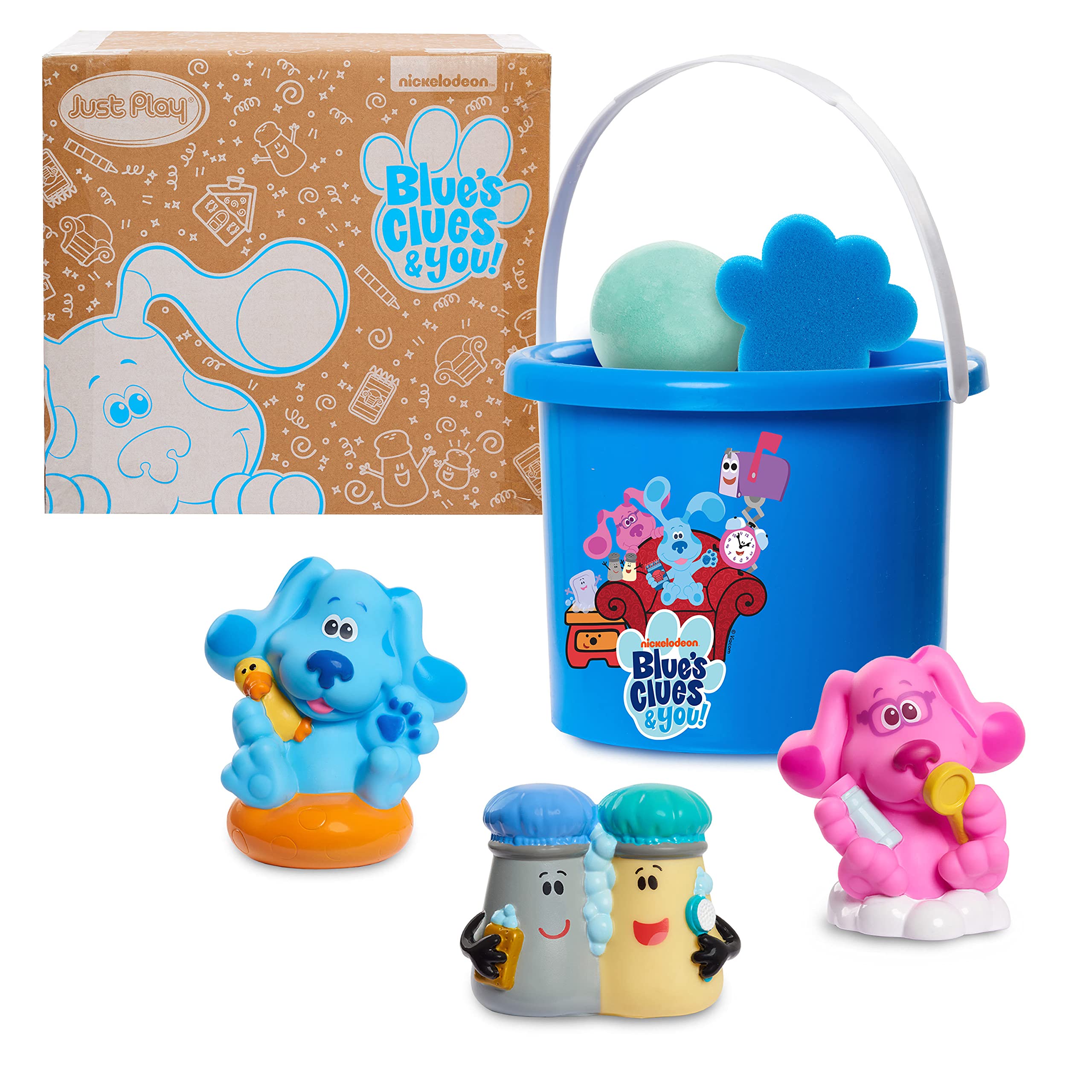 7-Piece Blue's Clues & You! Bath Bucket Set (3 Water Toys, 1 Figure, Bath Bomb, Sponge & Bucket) $6.95 + Free Shipping w/ Prime or on $35+