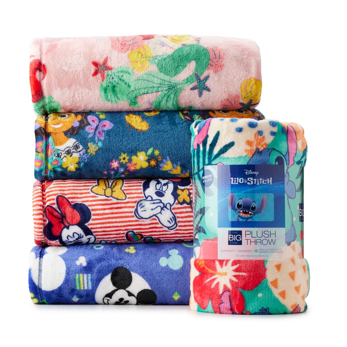 The Big One Oversized Supersoft Plush Throw or Disney Oversized