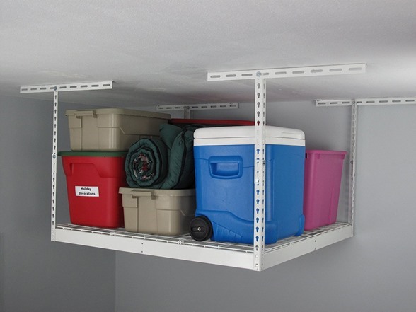 4' x 4' SafeRacks Overhead Garage Storage Rack (White) $45 + Free Shipping w/ Amazon Prime