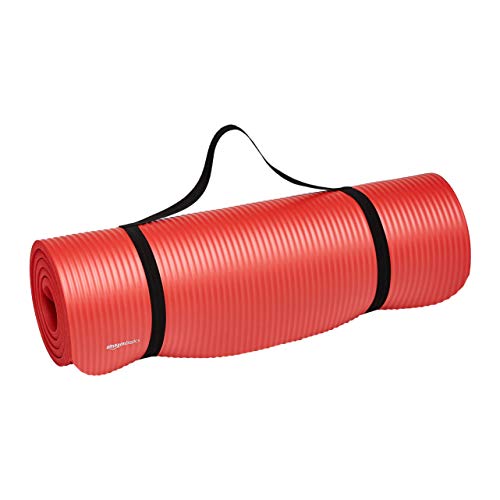 Prime Members: Amazon Basics 1/2-Inch Extra Thick Exercise Yoga Mat (Red) $11.04 + Free Shipping
