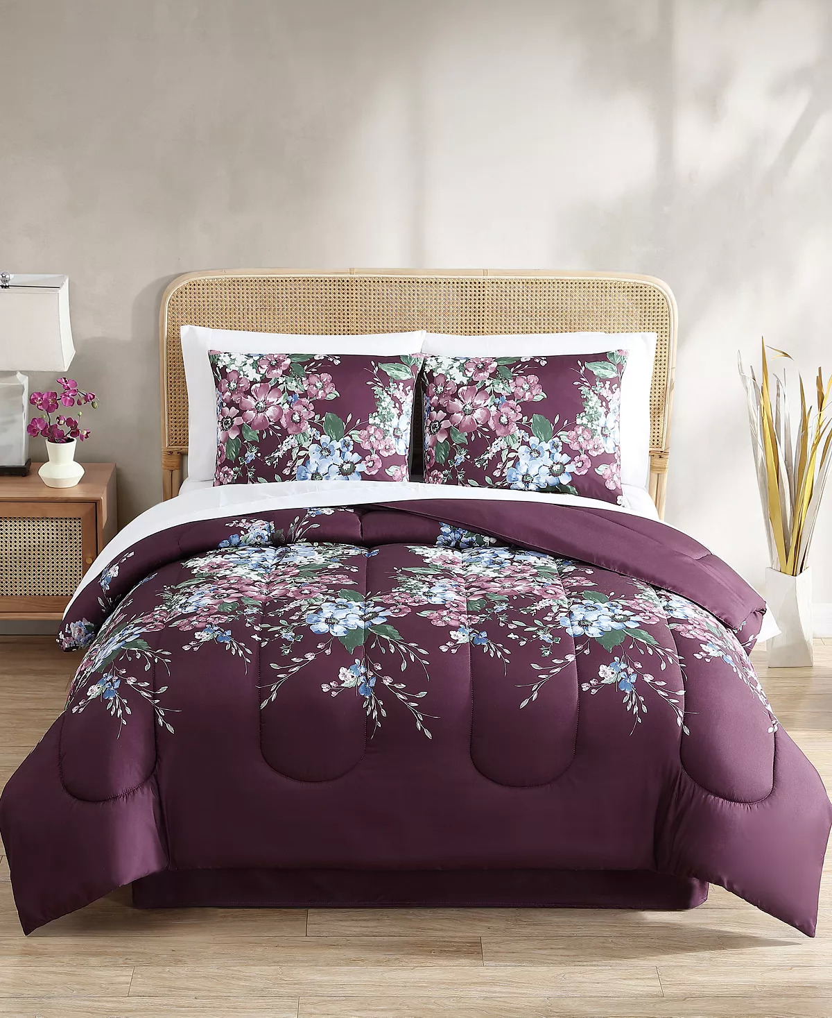 8-Piece Comforter Sets (Various Sizes): Hallmart Collectibles Clarissa Reversible Set $29.99, Keeco Douglas Stripe Set $29.99 & More + Free Store Pickup at Macy's or F/S on $25+