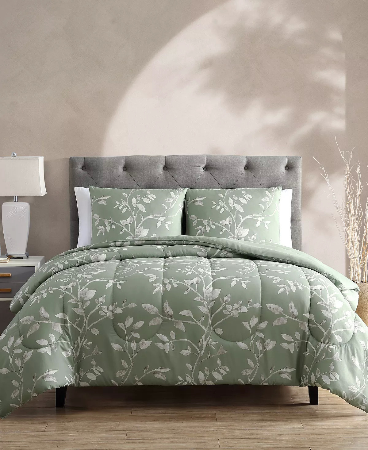 3-Piece Comforter Sets (Various Sizes & Colors): Sunham Colesville Floral/Solid $20, Hallmart Convertibles Wallis Set $20 & More + Free Store Pickup at Macy's or F/S on Orders $25+