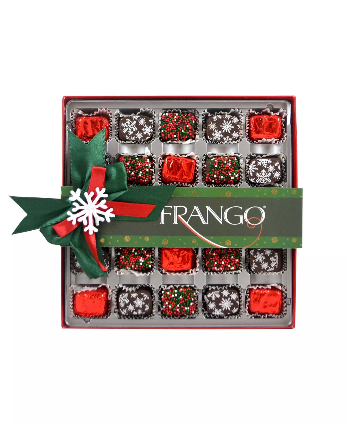 R.H. Macy & Co Holiday Dark Chocolate Sea Salt Caramels $10, Frango Holiday Decorated Dark Mint Chocolates $12 & More + Free Store Pickup at Macy's or F/S on Orders $25+