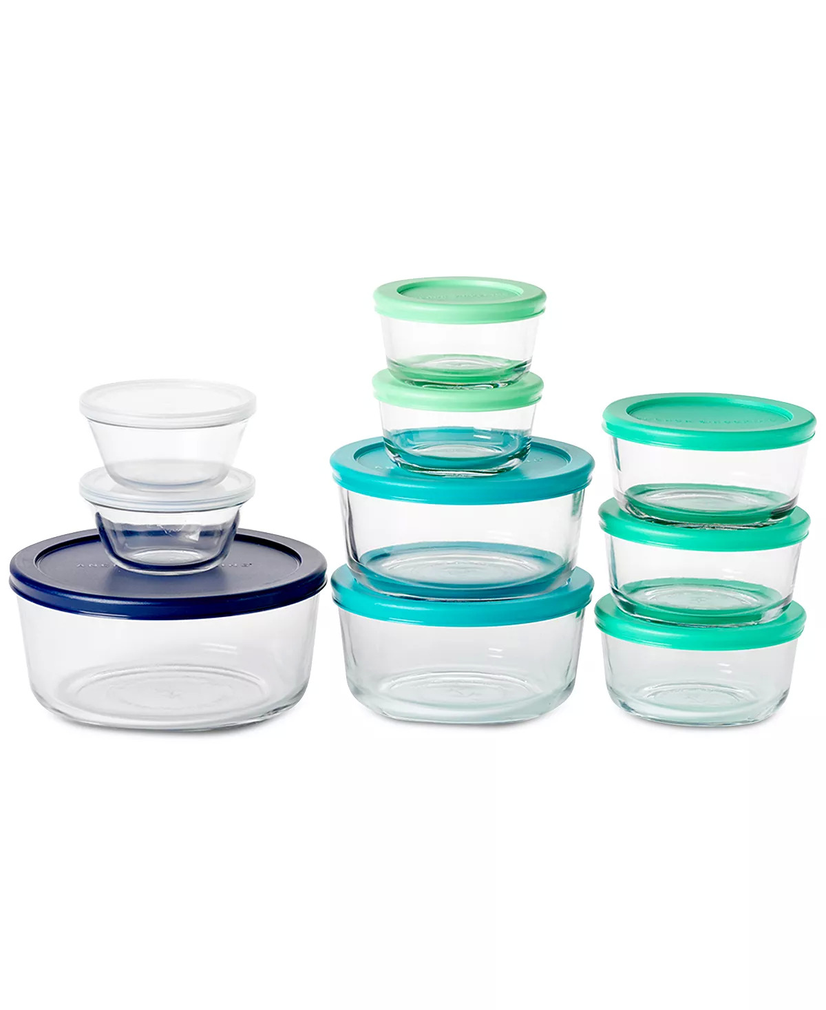 20-Piece Anchor Hocking Glass Food Storage Set w/ SnugFit Lids $19.99 + Free Store Pickup at Macy's or F/S on Orders $25+