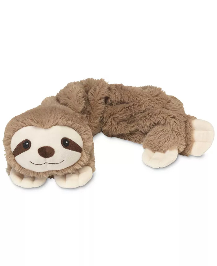 Warmies Microwavable Wraps & Plush Toys: Lavender Scented Plush Sloth Wrap $7, Scented Faux Fur Slippers $7 & More + Free Store Pickup at Macy's or F/S on Orders $25+ $6.99