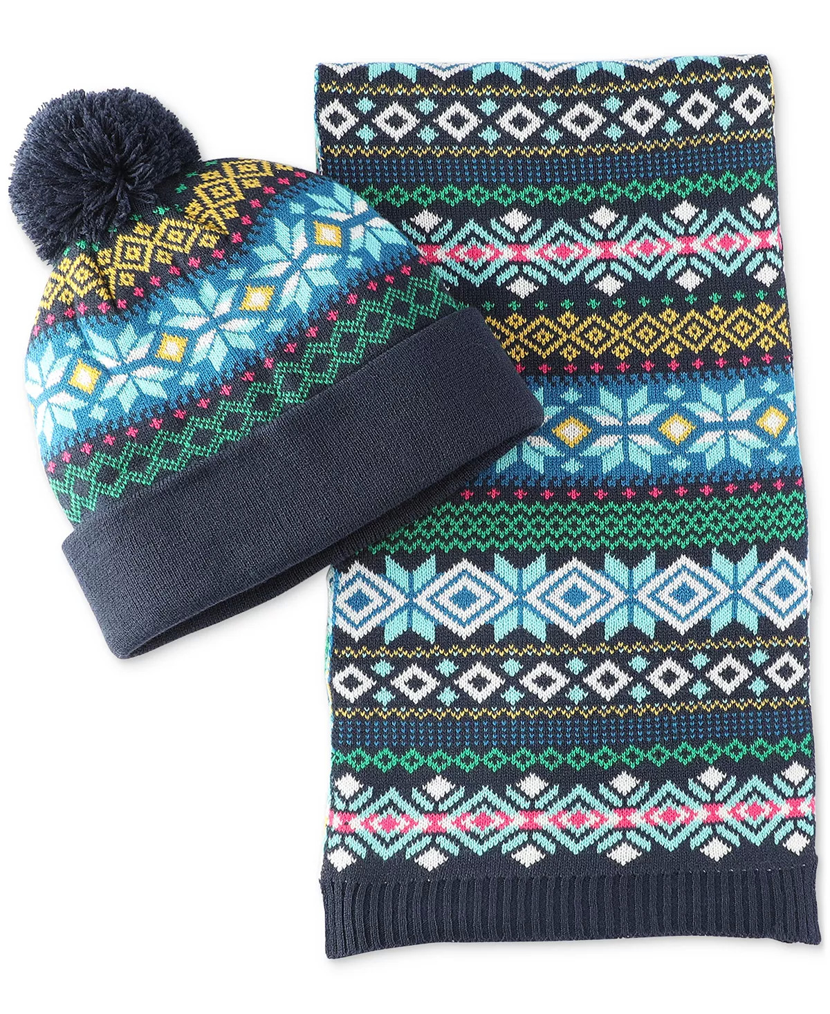 Club Room Men's Beanie & Scarf Set (Various Colors) $10 + Free Store Pickup at Macy's or Free Shipping on $25+