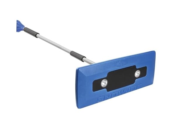 18" Snow Joe 4-in-1 Telescoping Snow Broom & Ice Scraper w/ LED Headlights (Blue) $10.99 + Free Shipping w/ Prime