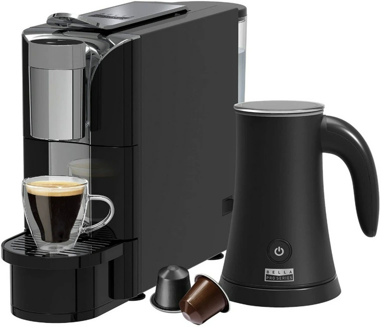 Bella Pro Series Capsule Coffee Maker & Milk Frother (Black, 90113) $59.99 + Free Shipping
