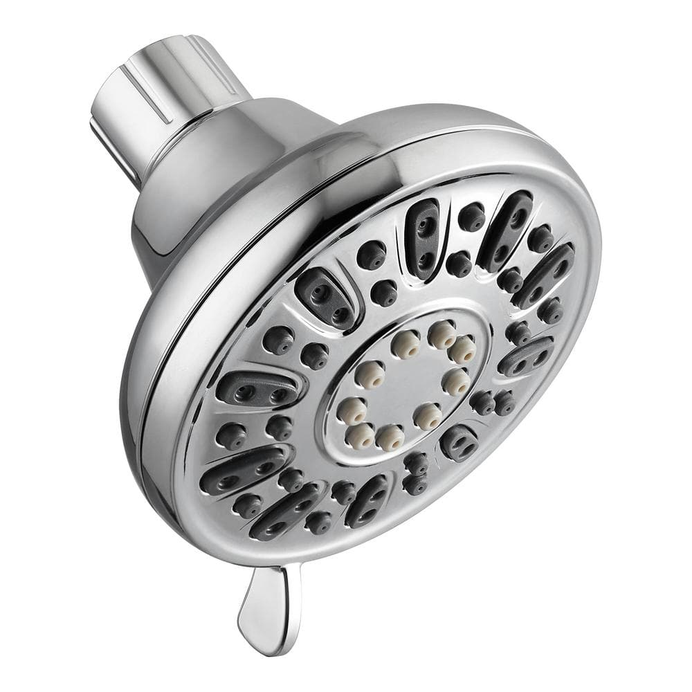 Glacier Bay  Bathroom Accessories: 4-Spray Patterns Tub Wall Mount Single Fixed Shower Head (Chrome) $5.49 & More + Free Shipping