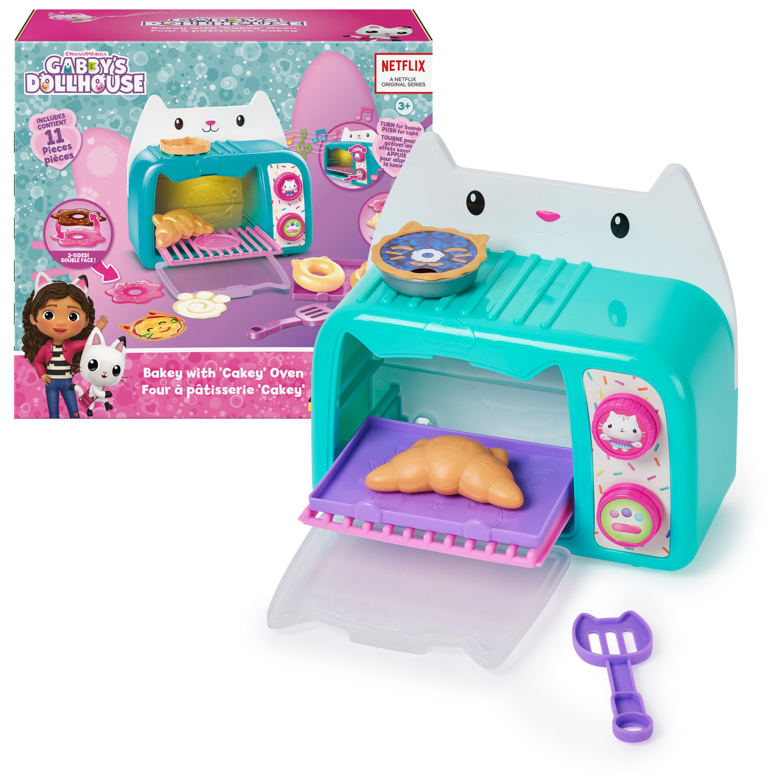 Spin Master Gabby’s Dollhouse Bakey w/ Cakey Oven, Lights & Sounds $11.24 + Free Shipping w/ Prime or on $35+