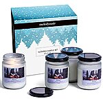 4-Pack 5.5-Oz MelodySusie Natural Soy Wax Blend Essential Oil Scented Candles (Winter Forest, Coconut, Floral, Fruity) $13.50 ($3.38 each) + Free Shipping w/ Prime or on Orders $25
