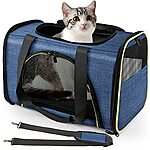 Oneisall Soft-Sided Pet Travel Carrier (Small &amp; Medium Cats, Airline Approved) $16.50 + F/S w/ Prime or on Orders $25+