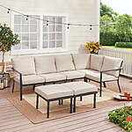 7-Piece Mainstays Sandhill Outdoor Patio Sectional Set (Beige) $276 + Free Shipping