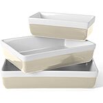 3-Piece Martha Stewart Oven to Table Stoneware Bakeware Baking Dish &amp; Casserole Set (Grey) $22.94 + F/S on Orders $25+
