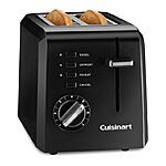Cuisinart 2-Slice Compact Toaster (Black or White) $16 + Free Store Pickup