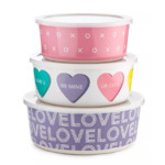 The Cellar Valentine's Day Kitchenware: 3-Piece Printed Nesting Storage Containers &amp; Lids Set $19.20, 2-Piece Love Acrylic Food Storage $10.40 &amp; More + F/S on $25+