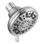 Glacier Bay  Bathroom Accessories: 4-Spray Patterns Tub Wall Mount Single Fixed Shower Head (Chrome) $5.49 &amp; More + Free Shipping