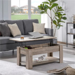 Alden Design Modern Lift Top Wood Coffee Table w/ Hidden Compartment &amp; Storage (Gray) $70 + Free Shipping