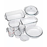 15-Piece Anchor Hocking Oven Basics Bakeware Set (Clear) $30 + Free Shipping