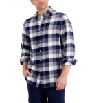 Club Room Men's Regular-Fit Plaid Flannel Shirt (Various Colors) $9.86 + Free Store Pickup at Macy's or F/S on $25+