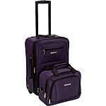 2-Piece Rockland Fashion Softside Upright Luggage Set (Purple, 14/19) $32.01, 4-Piece (Charcoal) $82.50 &amp; More + Free Shipping w/ Prime or on $35+