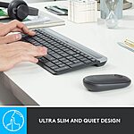 Logitech MK470 Slim Wireless Keyboard &amp; Mouse Combo (Graphite) $29.88 + F/S w/ Walmart+ or on Orders $35+