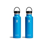 2-Pack Hydro Flask 21-Oz Standard Mouth Water Bottle (Pacific Blue) $38 ($19 each) + Free Shipping w/ Prime