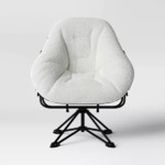 Room Essentials Padded Hex Swivel Chair (Cream) $49 + Free Shipping