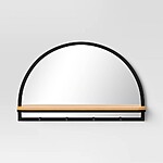 24&quot;x15&quot; Threshold Arch Wall Mirror w/ Shelf &amp; Pegs (Brown/Black) $31.50 + Free Store Pickup at Target or FS on $35+